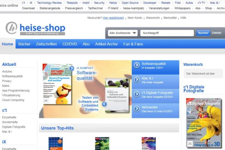 Bild: Heise Zeitschriften Verlag launcht Online-Shop mit CHAMELEON