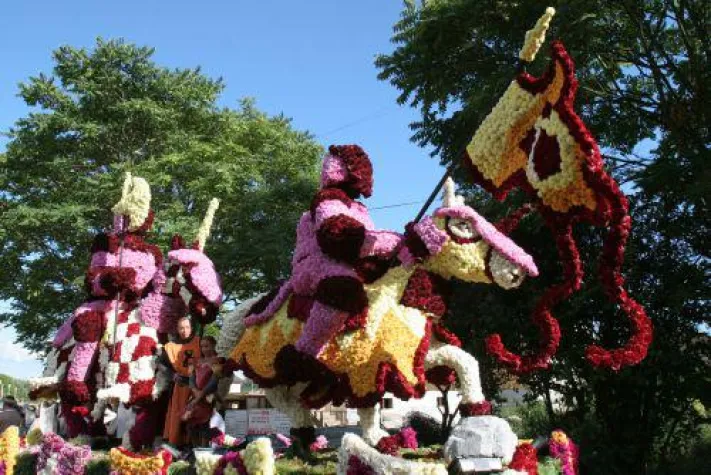 Bild: Die Blumenparade von Sélestat