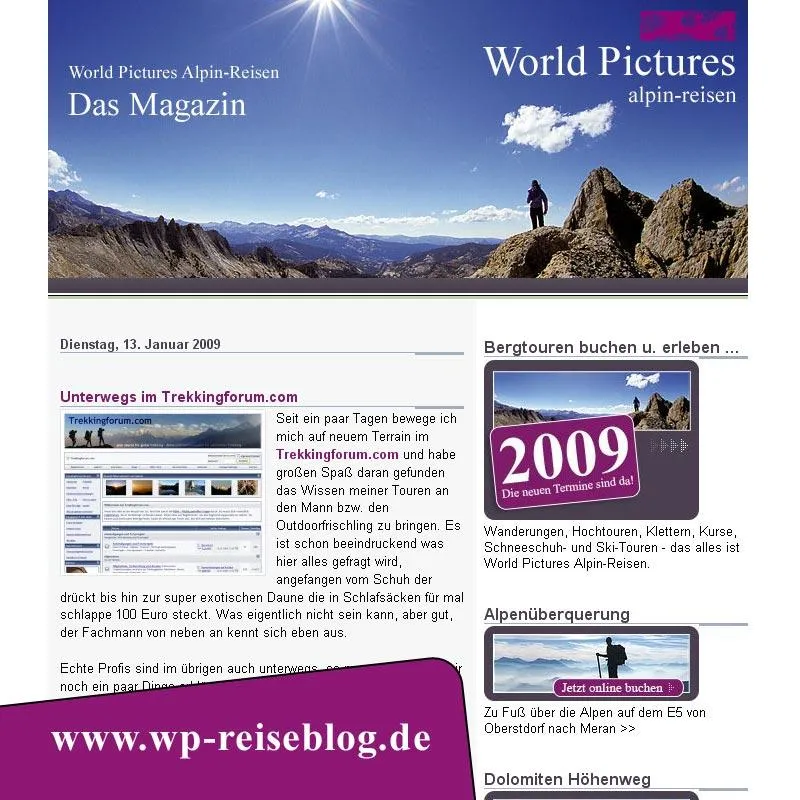Neuer Reise-Blog von WP Reisen