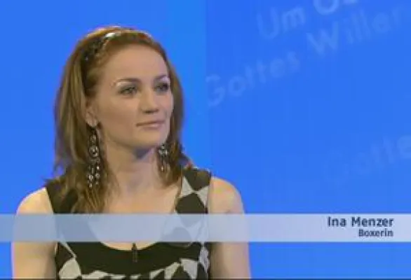 Bild: Bruder Paulus im Gespräch mit Ina Menzer, Sonntag 27.9.09, 8.30 Uhr N24 Ethik Um Gottes Willen