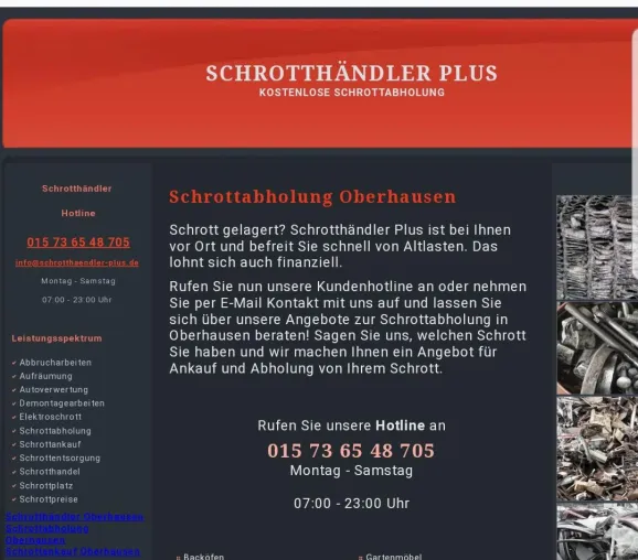 Bild: Schrottabholung Oberhausen