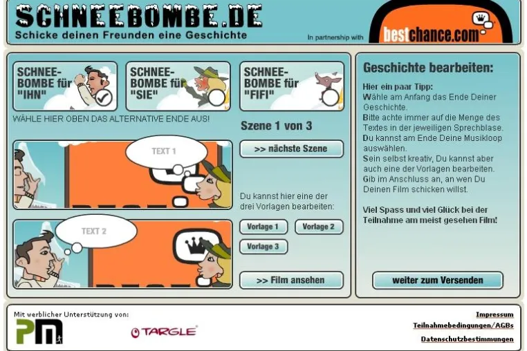 Bild: Online-Werbung im Schneeballsystem