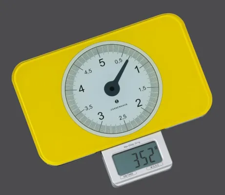 Bild: Digitale Kuchenwaage im Retro Design - Optimale Lesbarkeit fur exakte Messergebnisse