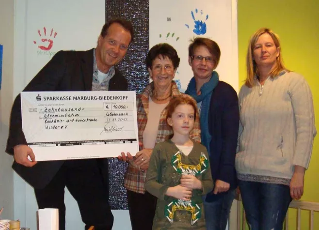 Bild: ORANIER spendet 10.000 Euro an Elterninitiative fuer krebskranke Kinder