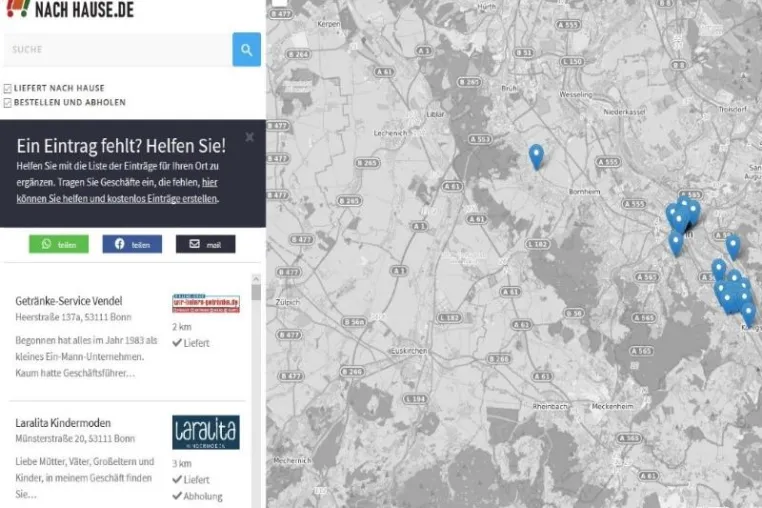 Bild: Bonner Internetagentur Papoomedia entwickelt kostenloses Portal werliefertnachhause.de
