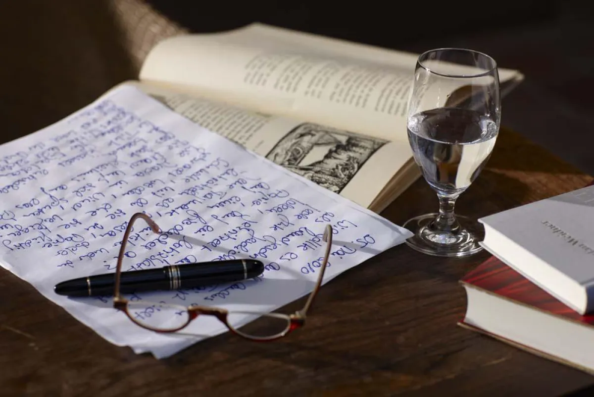 Raum zum Lesen und für Literatur im Hotel Zur Bleiche