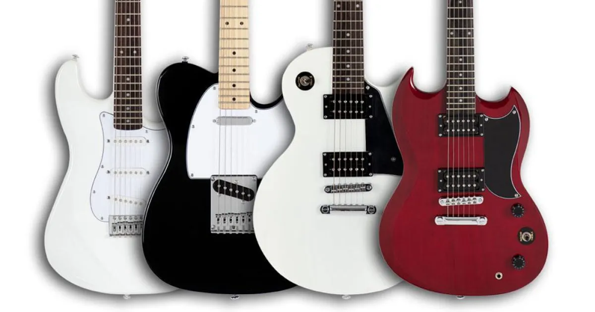 Elf elementare E-Gitarren