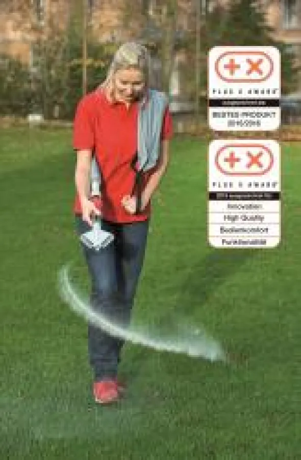 (c)Birchmeier-Streuhilfe Granomax zum Ausbringen von Rasensamen und -dünger sowie von Streusalz oder