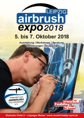 Bild: Künstler feiern Airbrush Artist Day auf der Airbrush Expo Leipzig 2018