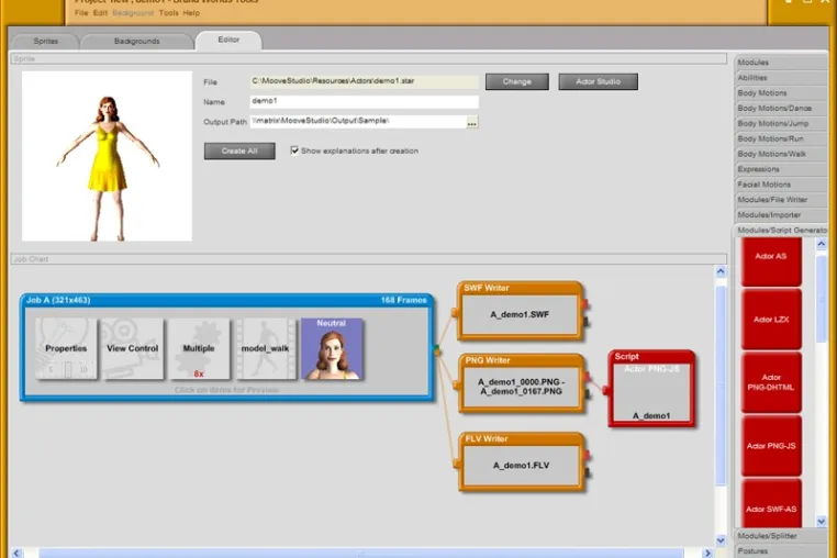 Bild: Internet bewegt - Das neue Werkzeug Brand Worlds Tools revolutioniert die Web-Animation