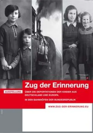 Bild: Zug der Erinnerung“ startet in Frankfurt a.M. - Für die deportierten Kinder zur Gedenkstätte Auschwitz