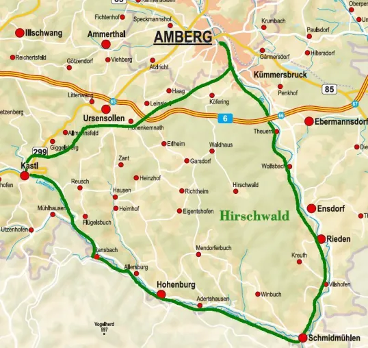 Bild: Radl-Tipp: Hirschwaldrunde im Amberg-Sulzbacher Land