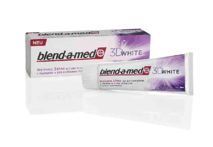 Bild: Stiftung Warentest 4/2011: blend-a-med 3D White zählt zu den „Besten für weiße Zähne“