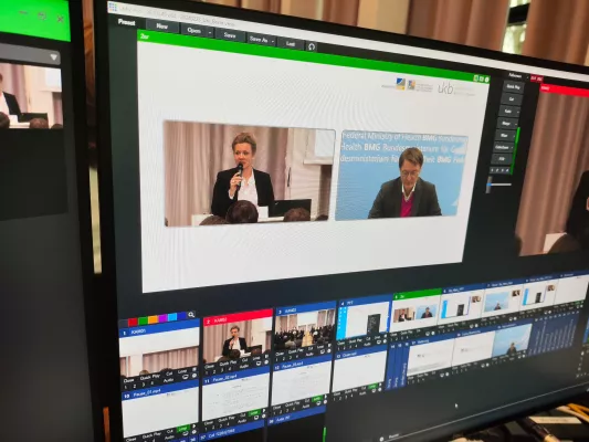 Bild: Mediacolor streamt die Jahrestagung zur Eröffnung des ZMDT der Uni Bonn