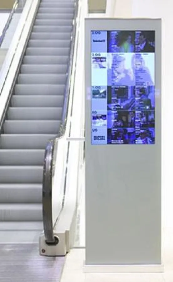 Etagenhinweis, digitales Wegeleitsystem