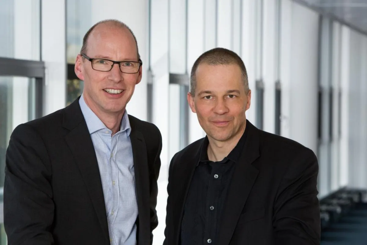 Jens Rieger (li) und Volker Maiborn, Geschäftsführer bei MaibornWolff