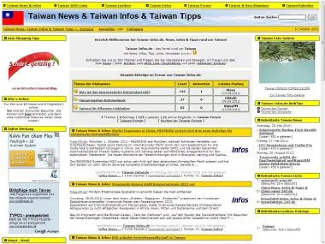 Bild: Taiwan-Infos.de: Neues Taiwan Portal mit Forum und Fotogalerie