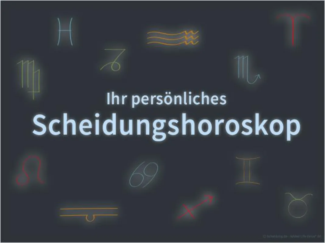 Wie die Sterne stehen erfahren Sie in unserem neuen Scheidungs-Horoskop