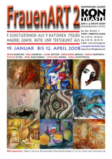 Bild: Ausstellung "FrauenART 2" - Neun Künstlerinnen aus 9 Nationen stellen aus
