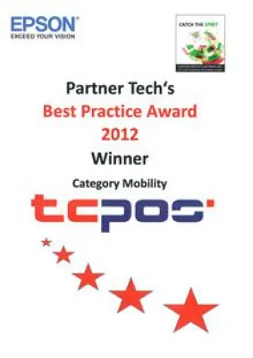 TCPOS erhält Partner Tech Best Practice Award Bild: TCPOS erhält Partner Tech Best Practice Award