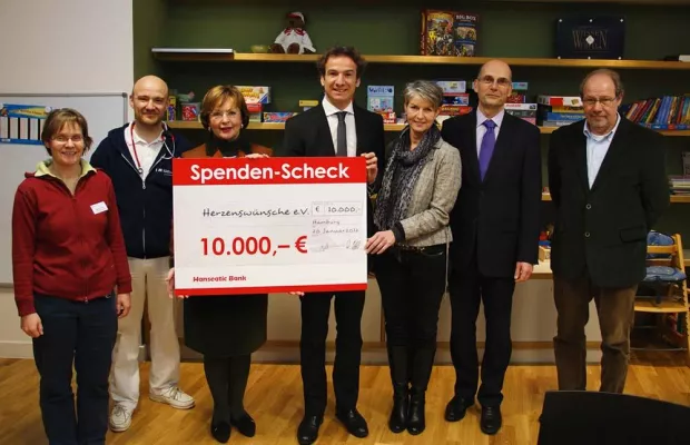 Bild: Hanseatic Bank spendet für schwer kranke Kinder und macht Herzenswünsche wahr