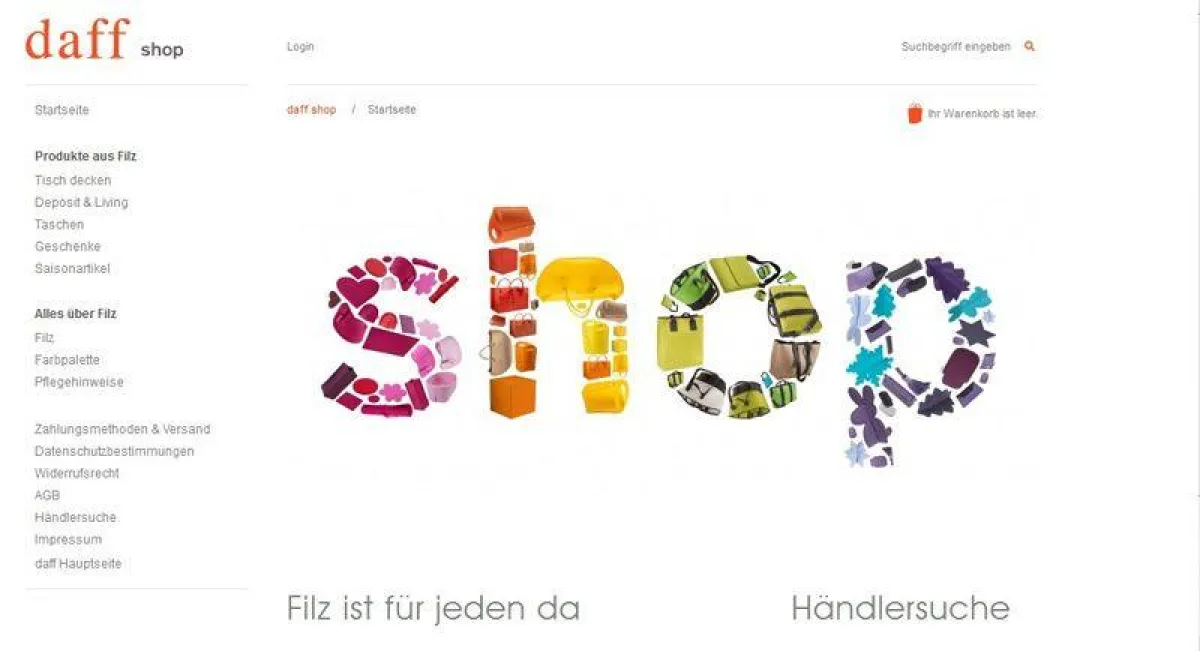 Original daff online-shop eröffnet: www.daff-shop.de