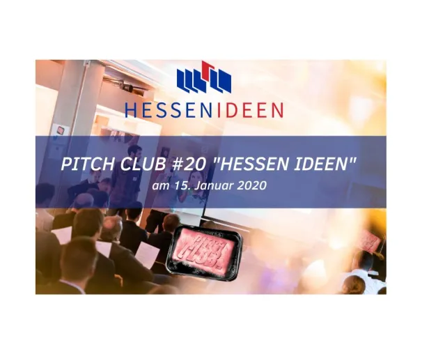 Bild: Pitch Club #20 Hessen Ideen am 15. Januar 2020 ab 14 Uhr im Thurn N Taxis Palais