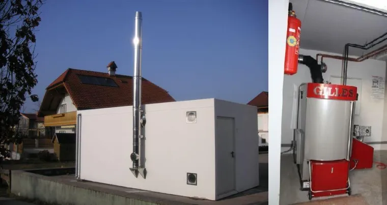 Bild: Viel Biowärme aus der GILLES-Box - Pelletsgroßanlagen im Container