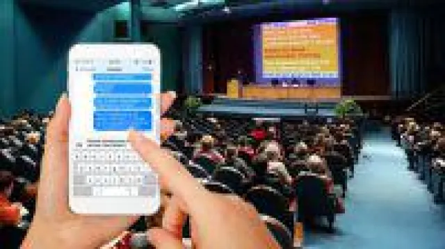 Bild: Mit dem Abstimmungstool SMS Voting Echtzeitumfragen durchführen und SMS Chatwall als Feedback-Kanal nutz