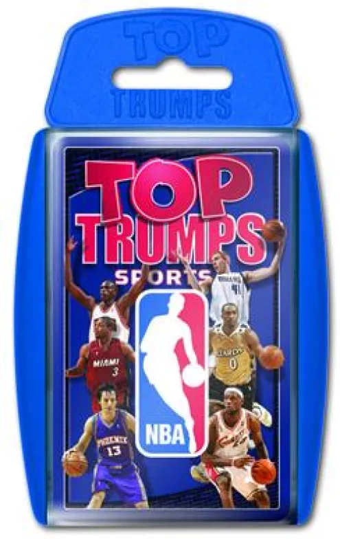 Das TOP TRUMPS NBA. Eines von drei neuen Sporttrumpfspiele aus dem Spieleverlag Winning Moves