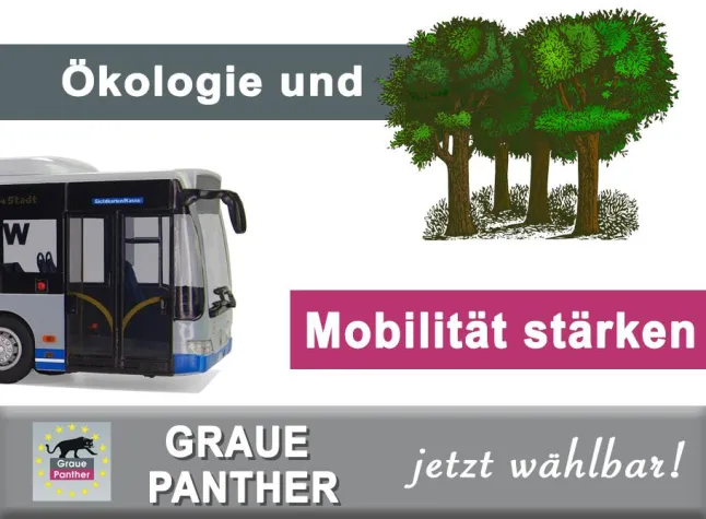 Bild: GRAUE PANTHER - Ökologie und Mobilität stärken