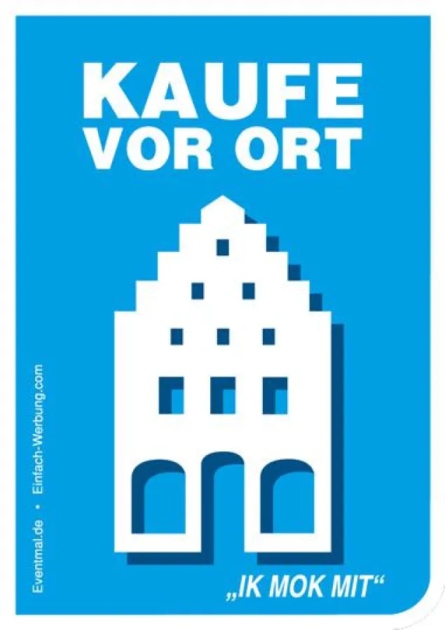 Mit dem Aufkleber ein Zeichen setzen für die Region.