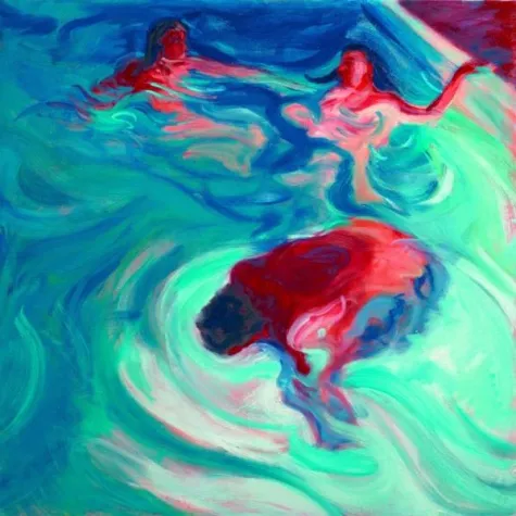 Bild: FLOATING - Textilkunst und Malerei