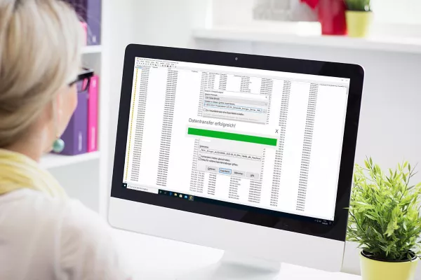 Bild: Störungsfreier Datentransfer der DGUV Prüfergebnisse