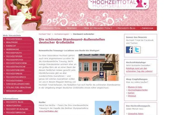 Bild: Heiraten an einem ganz besonderen Ort: Hochzeit Total stellt die schönsten Standesamt-Außenstellen vor