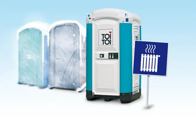 Bild: Fit für den Winter: Beheizbare mobile Toilettenkabinen von TOI TOI & DIXI Sanitärsysteme GmbH