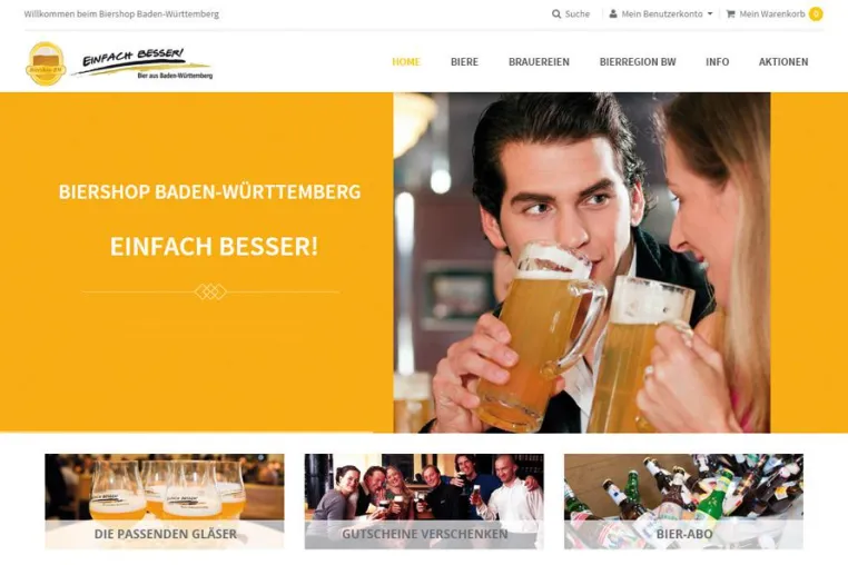 Bild: Biershop Baden-Württemberg ist online!