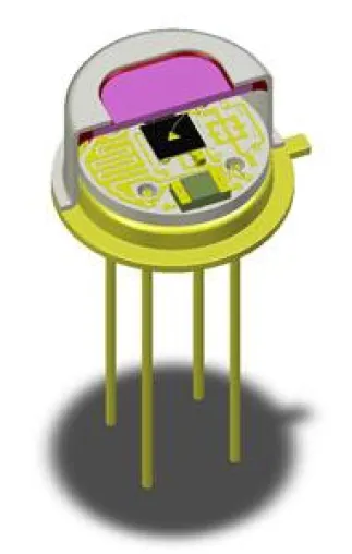 Bild: Schnelle pyroelektrische IR-Detektoren für Filterrad-Spektrometer arbeiten bis zu einigen kHz