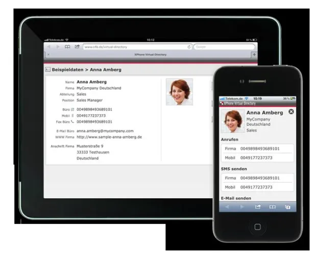 Bild: Intelligente Lösung für mobilen Zugriff auf alle Kontaktdaten im Unternehmen