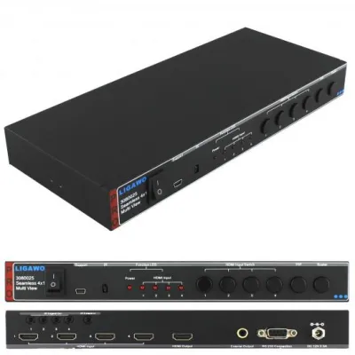 Der neue 4x1 HDMI Switch von Ligawo: Verzögerungsfreies Umschalten und Multi View Bild: Der neue 4x1 HDMI Switch von Ligawo: Verzögerungsfreies Umschalten und Multi View