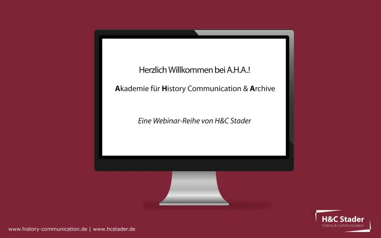 Bild: Erstmals Webinare für History Communication und Archivwesen