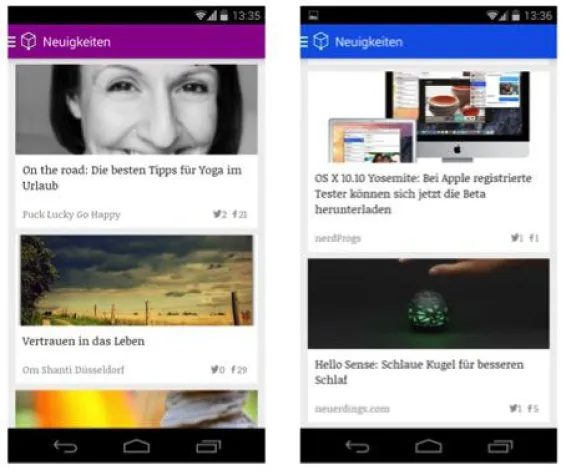 Bild: Yoga-News-App und Gadget-News-App jetzt auch für Android erhältlich