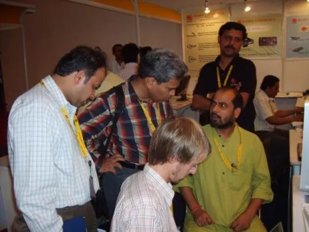 ToolsOnAir auf der BES 2008 in New Delhi Bild: ToolsOnAir auf der BES 2008 in New Delhi