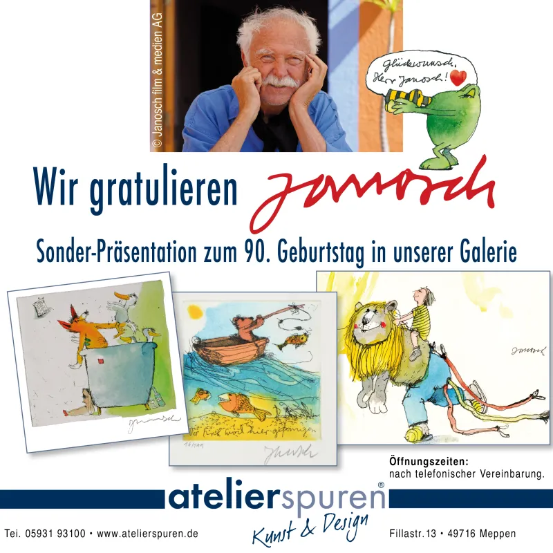 Happy birthday lieber JANOSCH (© Peter de Hoogd)