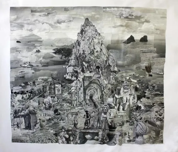 Bild: Imaginierte Landschaften - Ausstellung von Pablo Milicua in der Galerie 100kubik in Köln