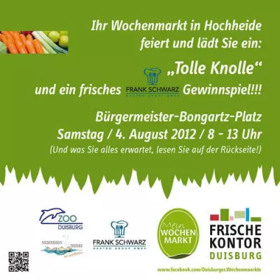 Bild: Der Wochenmarkt in Hochheide feiert: "Tolle Knolle"