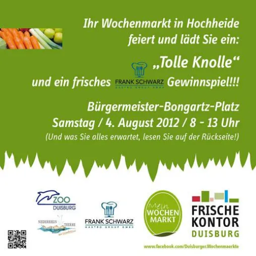 Bild: Der Wochenmarkt in Hochheide feiert: "Tolle Knolle"