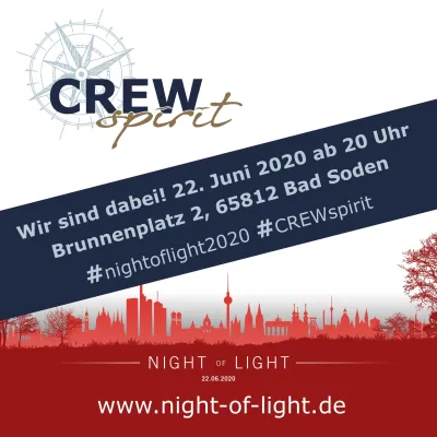 Bild: Night of Light 22.06.2020 - CREWspirit ist bei bundesweiter Hilfeaktion dabei