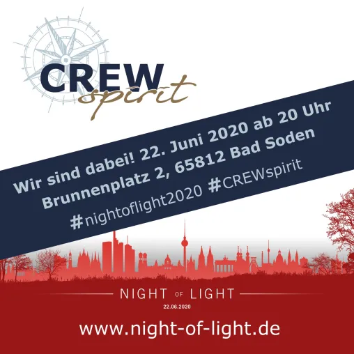 Bild: Night of Light 22.06.2020 - CREWspirit ist bei bundesweiter Hilfeaktion dabei