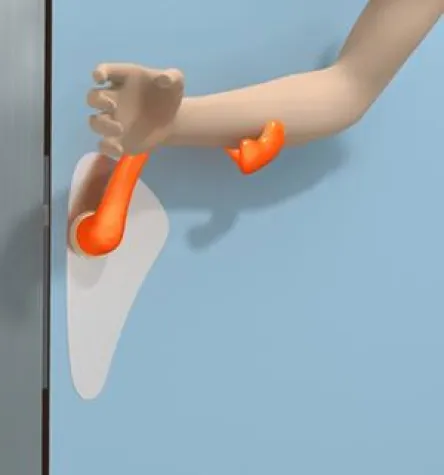 Bild: Antibakterielle Türklinke verringert Infektionsrisiko